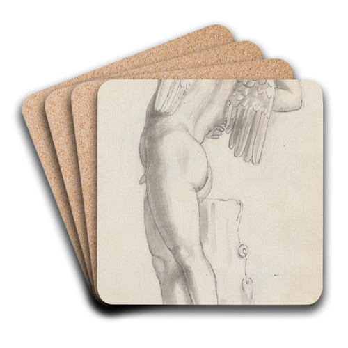 Cupid by John Flaxman Art Drink Coaster set