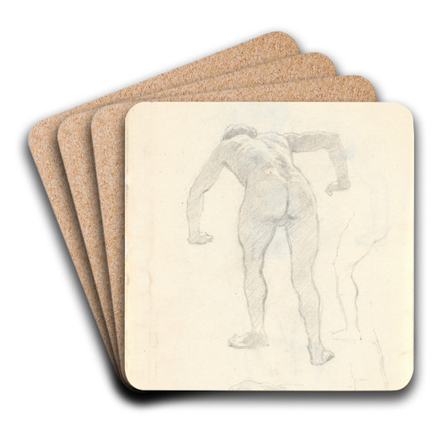 Modelstudie by Niels Skovgaard Art Drink Coaster set