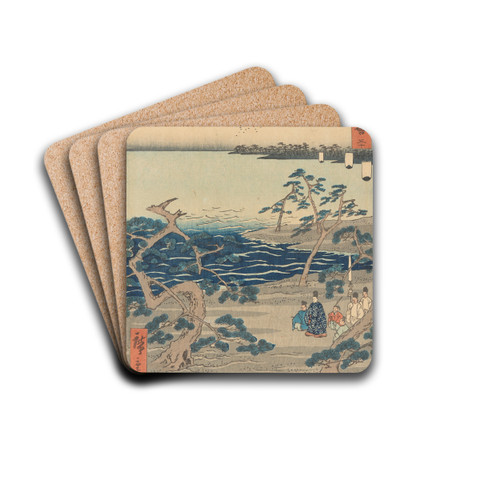 Hamamatsu by And Hiroshige Drink Coasters - set of 4