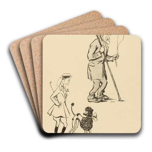 Le dernier Dandy by Georges Goursat (Sem) Art Drink Coaster set Le dernier Dandy by Georges Goursat (Sem) Art Drink Coaster set
