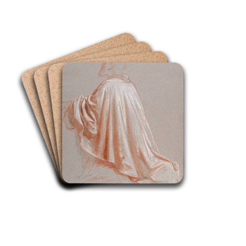 Drapery Study for a Bishop by Isidore Pils Art Drink Coaster set Drapery Study for a Bishop by Isidore Pils Art Drink Coaster set