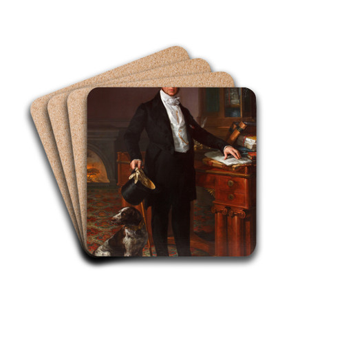 The Marquess of Remisa by Vicente Lpez Portaa Drink Coasters - set of 4