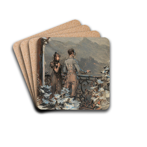 Nocturne by Frederik Hendrik Kaemmerer Drink Coasters - set of 4 Nocturne by Frederik Hendrik Kaemmerer Drink Coasters - set of 4