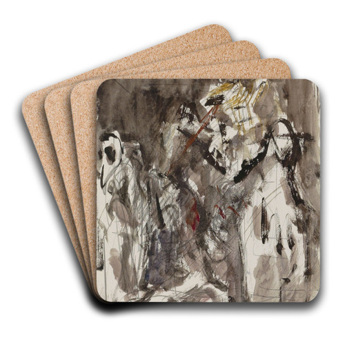 Ruiter by Marius Bauer Art Drink Coaster set