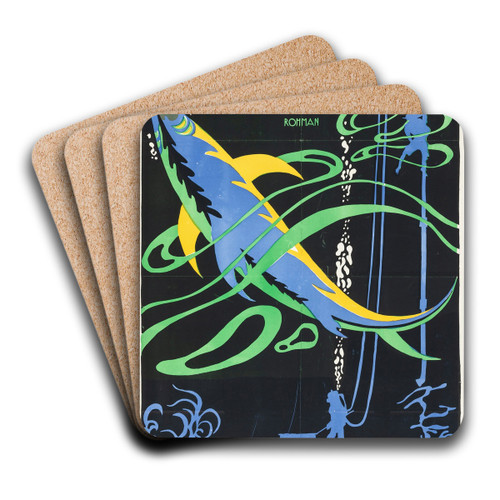 The Submarine Eye by Eric Rohman Art Drink Coaster set The Submarine Eye by Eric Rohman Art Drink Coaster set