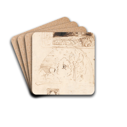 The Crescent Moon by Samuel Palmer Drink Coasters - set of 4