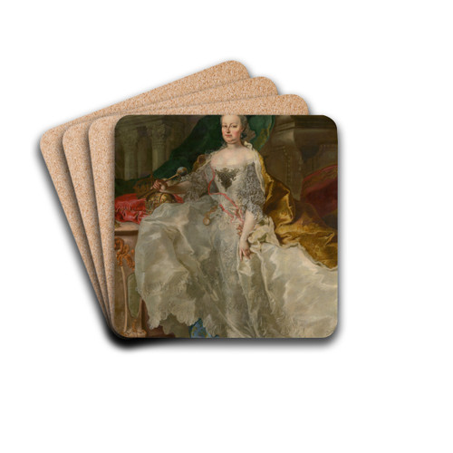 Portrait Of Empress Maria Theresa by Franz Anton Palko Drink Coasters - set of 4