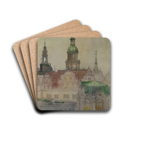 The Zwinger Towers, Dresden by Cass Gilbert Drink Coasters - set of 4