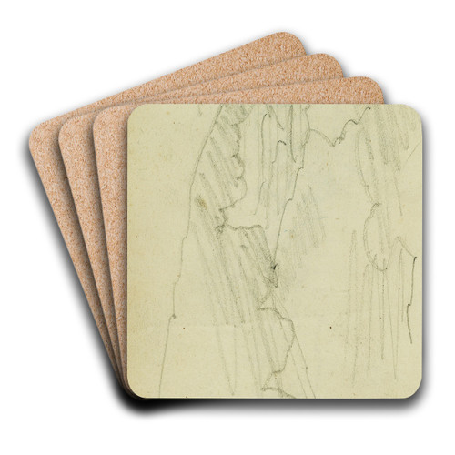 Studies of clouds by Thodore Gricault Art Drink Coaster set