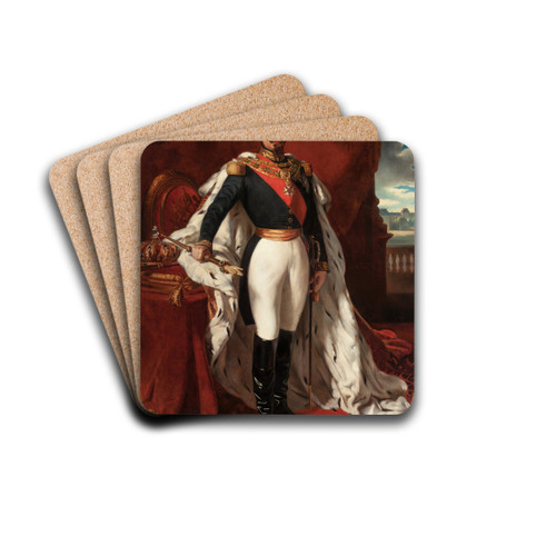 Portrait en l'Empereur Napolon III by Follower Of Franz Xaver Winterhalter Drink Coasters - set of 4