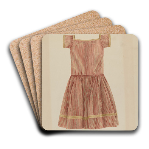 Child's Dress by Lucien Verbeke Art Drink Coaster set