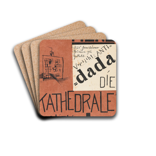 Die Silbergule by Kurt Schwitters Drink Coasters - set of 4