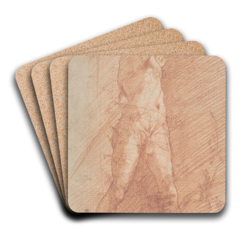 Man Sheathing a Sword by Francesco Montelatici Art Drink Coaster set