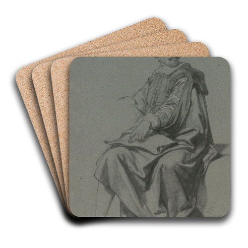 The Engraver Pieter de Jode I by Nicaise De Keyser Art Drink Coaster set The Engraver Pieter de Jode I by Nicaise De Keyser Art Drink Coaster set