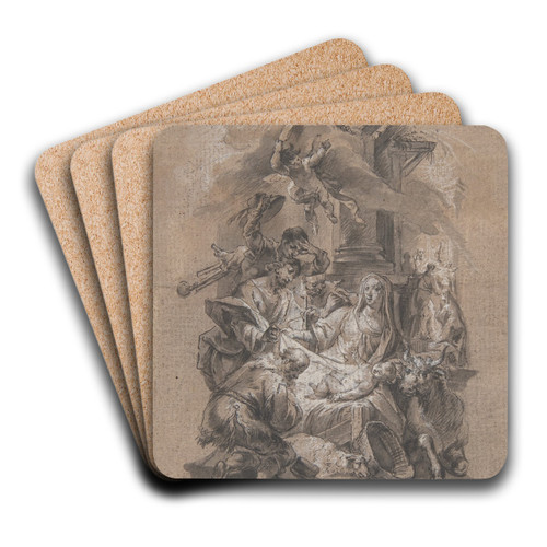 Nativity by Johann Wolfgang Baumgartner Art Drink Coaster set