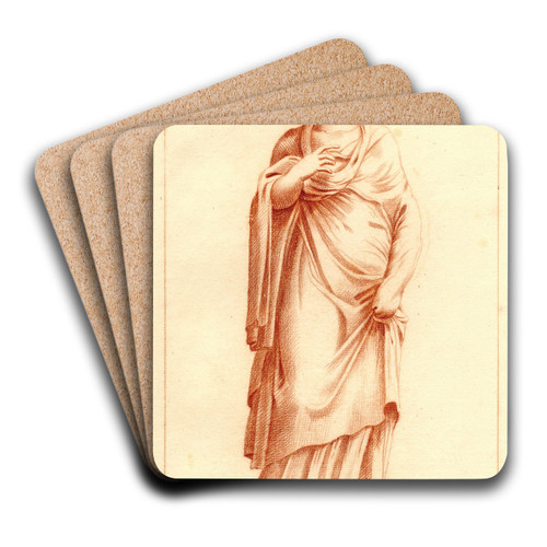 Beeld van staande vrouw by Cornelis Pronk Art Drink Coaster set Beeld van staande vrouw by Cornelis Pronk Art Drink Coaster set