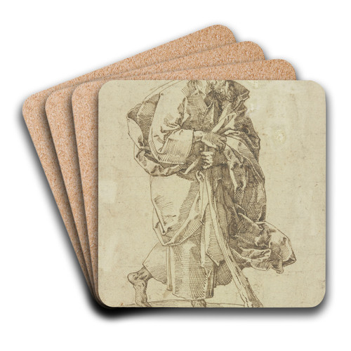 Der Apostel Judas Thaddus by Tobias Stimmer Art Drink Coaster set