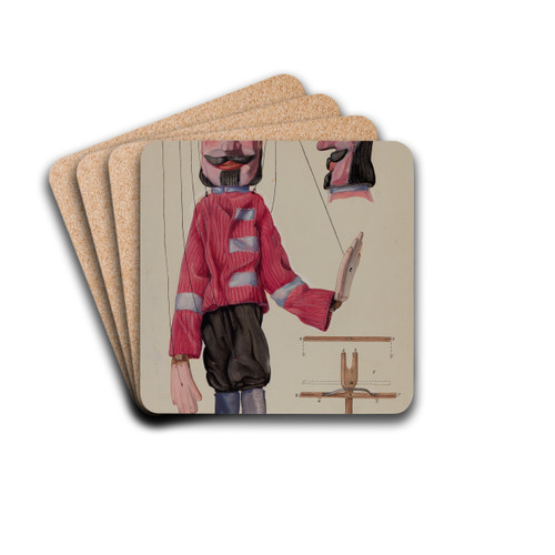 Marionette by Beverly Chichester Drink Coasters - set of 4