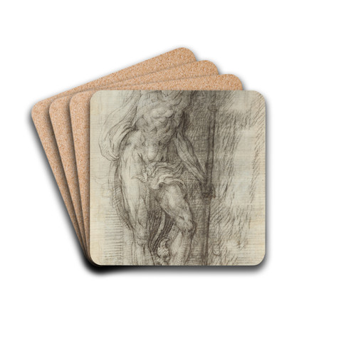 Neptune by Giulio Campi Drink Coasters - set of 4