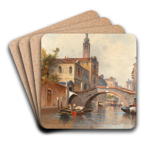 Venice, Canal Reggio by Karl Kaufmann Art Drink Coaster set