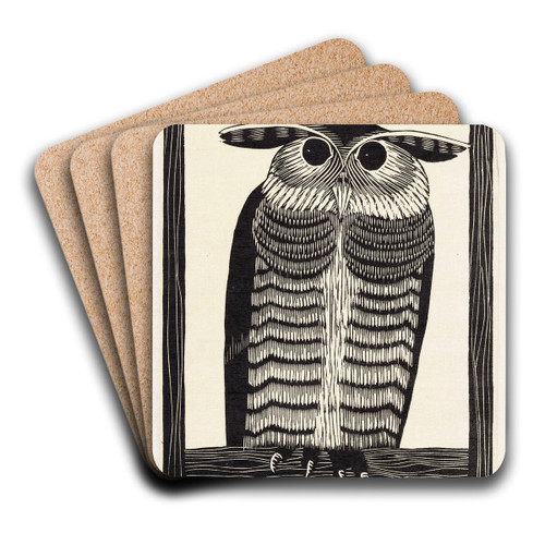 Hoornuil by Samuel Jessurun de Mesquita Art Drink Coaster set Hoornuil by Samuel Jessurun de Mesquita Art Drink Coaster set