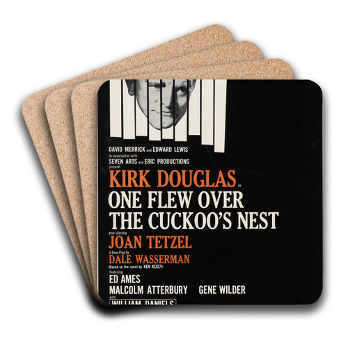 One flew over the cuckoo's nest by Artcraft Lithograph Art Drink Coaster set