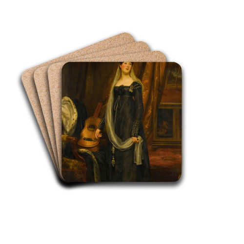 Portrait of Elizabeth Cochrane-Johnstone (17841883), aged 17 by Thomas Phillips Drink Coasters - set of 4