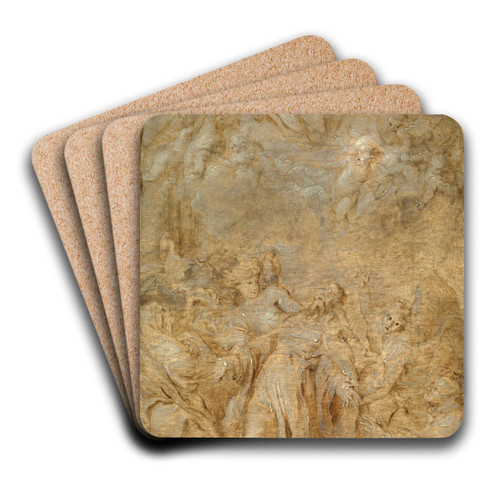Saint Augustine in Ecstasy by Anthony van Dyck Art Drink Coaster set