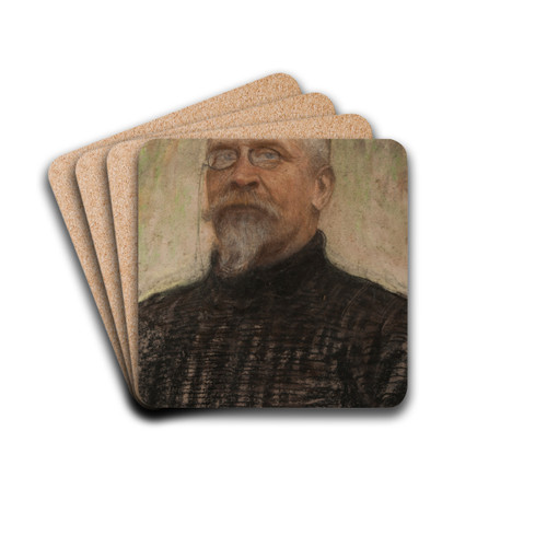 Portrait of Bruno Abdank-Abakanowicz by Leon Wyczkowski Drink Coasters - set of 4