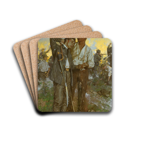 To the End by William Gilbert Gaul Drink Coasters - set of 4 To the End by William Gilbert Gaul Drink Coasters - set of 4