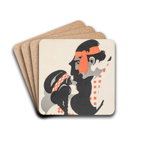 The Sign Invisible by Eric Rohman Drink Coasters - set of 4