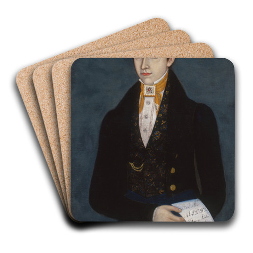Portrait of Miguel Arochi y Baeza by Jos Mara Estrada Art Drink Coaster set