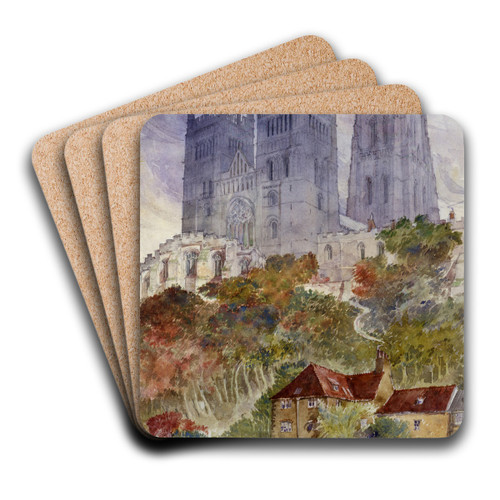 Durham Cathedral, England by Cass Gilbert Art Drink Coaster set
