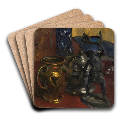 Stillleben Metall by Lovis Corinth Art Drink Coaster set