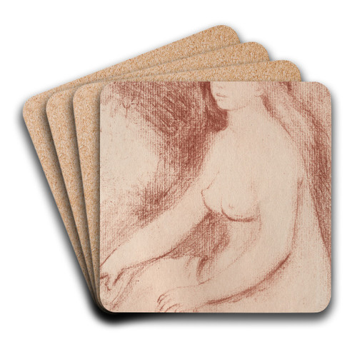 Baigneuse assise by Pierre-Auguste Renoir Art Drink Coaster set