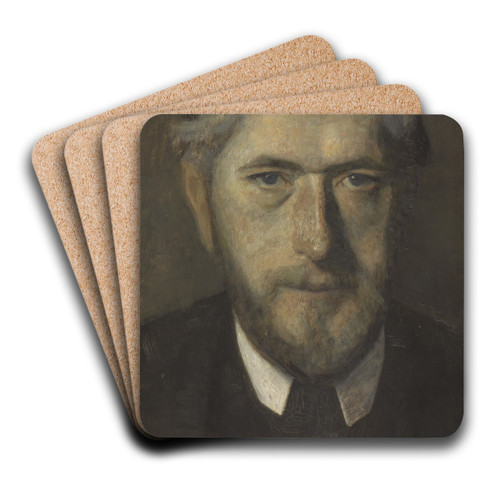 Jens Ferdinand Willumsen. Study for Five Portraits by Vilhelm Hammershi Art Drink Coaster set