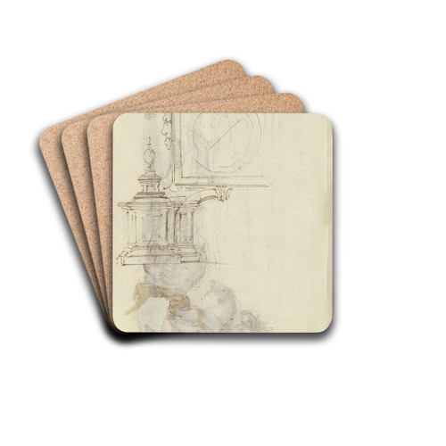 Architektonische Schmuckformen by Stefano Della Bella Drink Coasters - set of 4