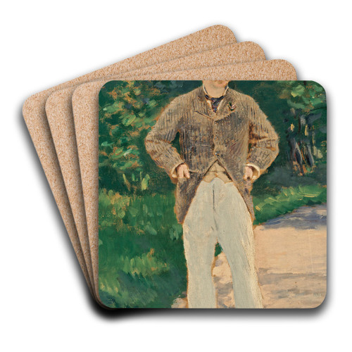 Portrait De Monsieur Brun by douard Manet Art Drink Coaster set