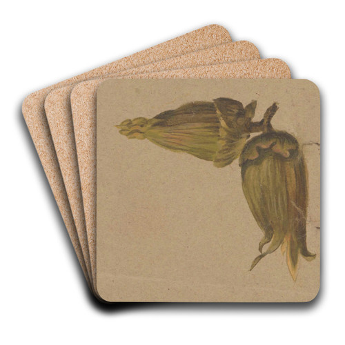Study of hazelnuts by Henryka Beyer Art Drink Coaster set Study of hazelnuts by Henryka Beyer Art Drink Coaster set