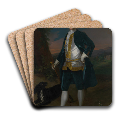 Sir James Dashwood (17151779) by Enoch Seeman Art Drink Coaster set Sir James Dashwood (17151779) by Enoch Seeman Art Drink Coaster set
