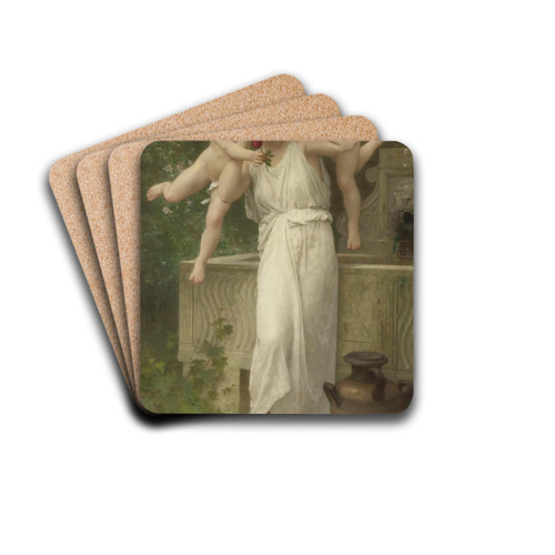 Jeunesse by William Bouguereau Drink Coasters - set of 4