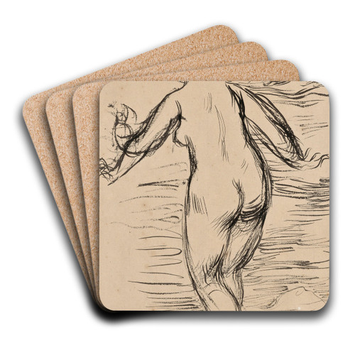 Baigneuse by Pierre-Auguste Renoir Art Drink Coaster set Baigneuse by Pierre-Auguste Renoir Art Drink Coaster set