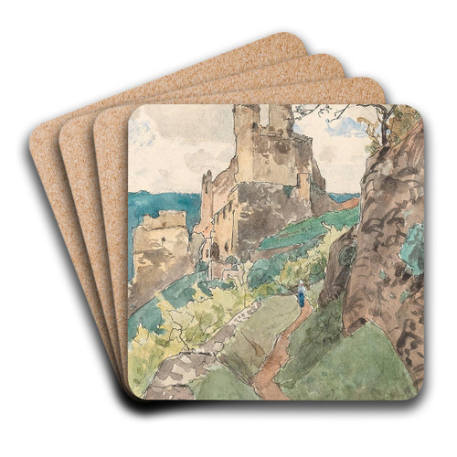 Ruine Senftenberg, Krems by Eduard Zetsche Art Drink Coaster set