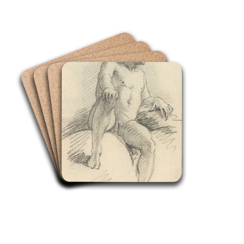Study by Benjamin West Drink Coasters - set of 4