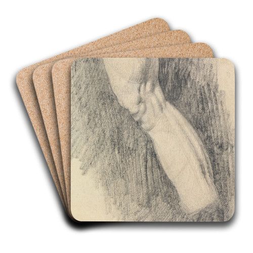 Muscular Study of a Leg by Benjamin Robert Haydon Art Drink Coaster set