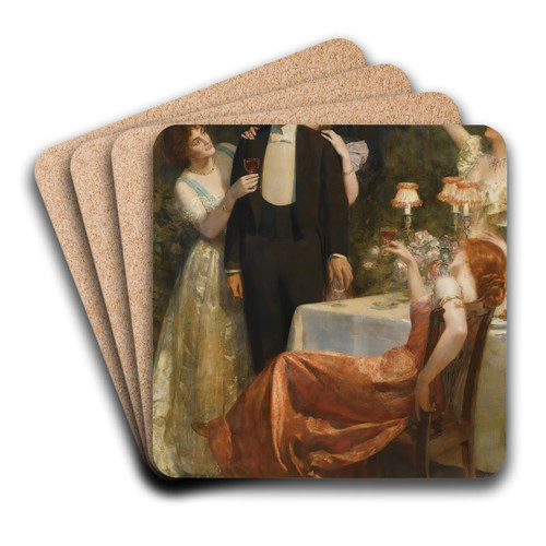 The Garden Of Armida by John Collier Art Drink Coaster set