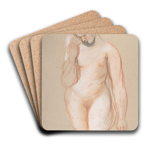 Standing Female Nude by William Etty Art Drink Coaster set