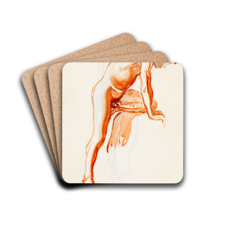 Alaston mies by Magnus Enckell Drink Coasters - set of 4