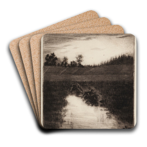 Veto-oja by Torsten Wasastjerna Art Drink Coaster set