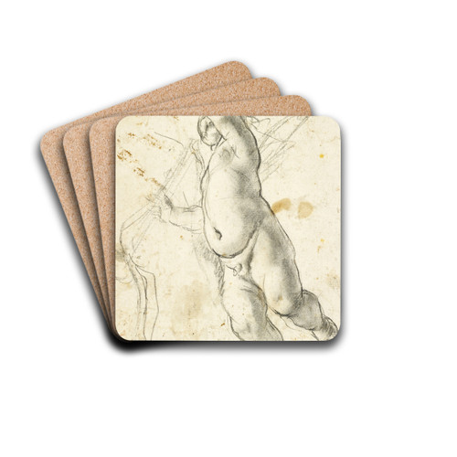 Flying Putto by Annibale Carracci Drink Coasters - set of 4